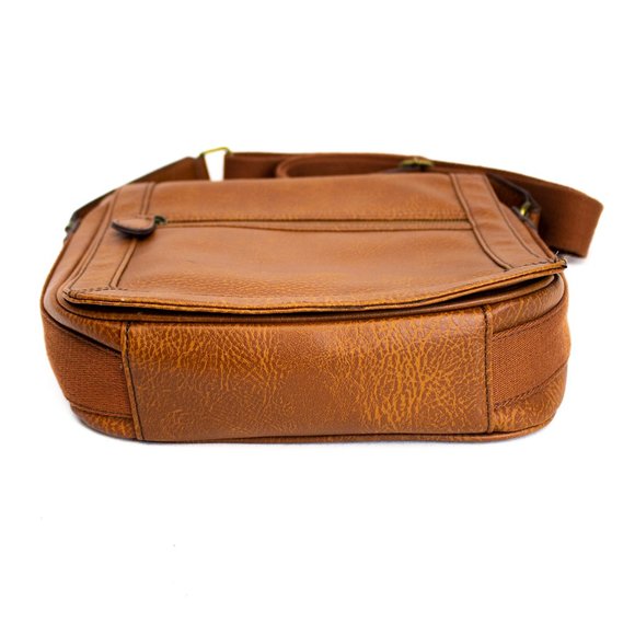 Aldo Brown Leather Small Crossbody w/ Tablet Holde - Picture 4 of 8